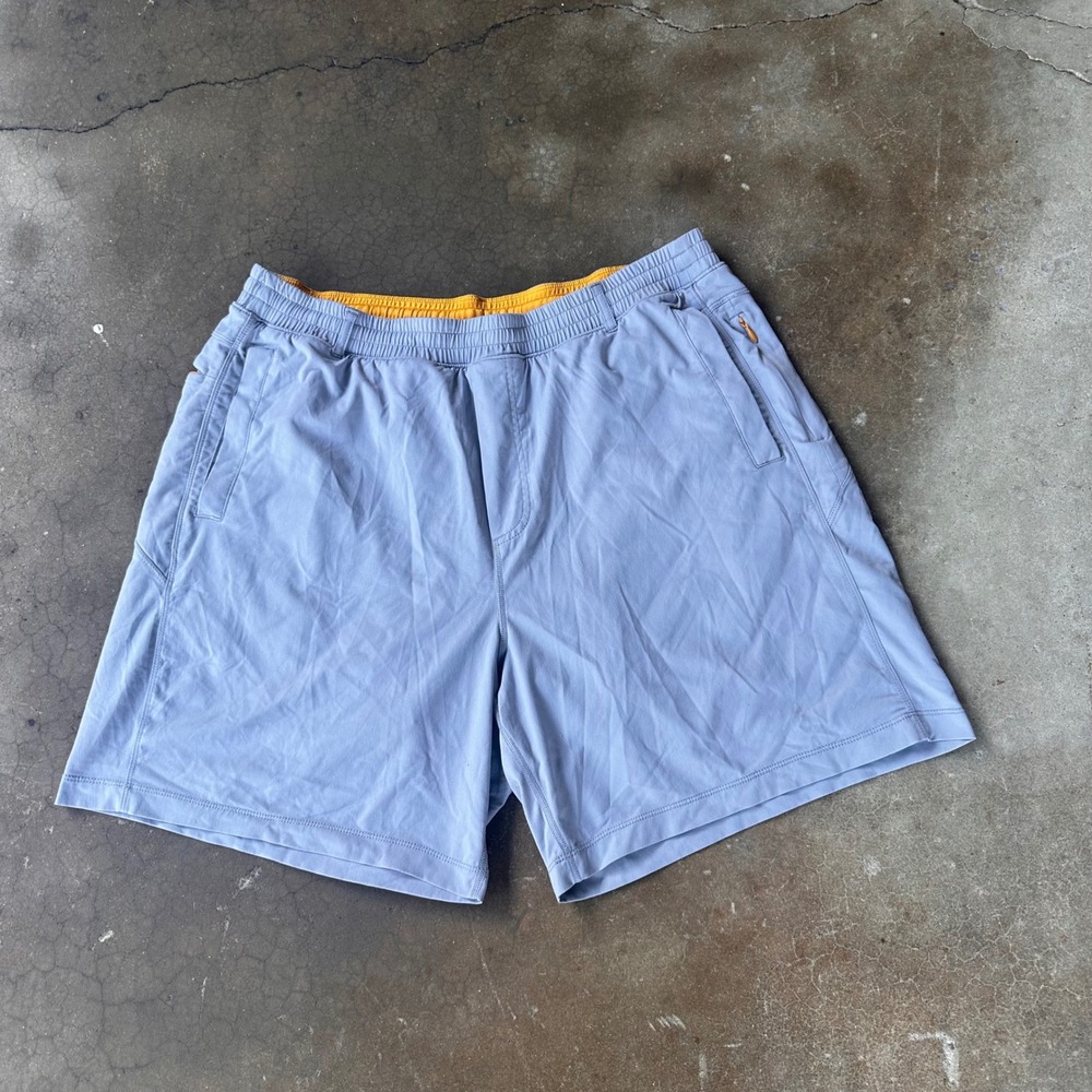 Birddogs Gym Shorts Mens 3XL Blue Excellent Lined Athletic Zipper Pockets